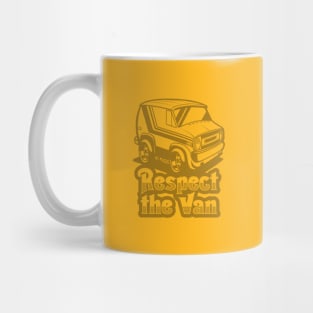 Respect The Van (Ghost Black) - Gold Mug